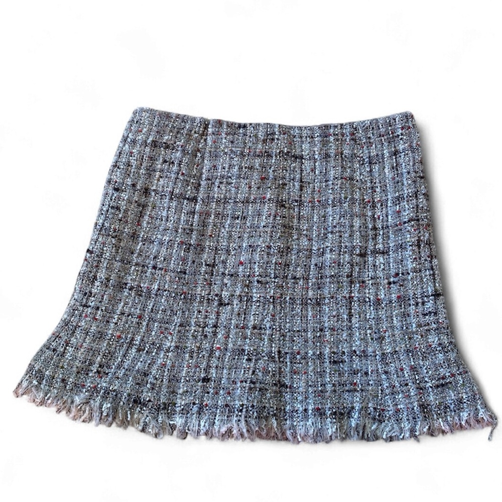 Avenue Montaigne Paris Tweed Wool Academia Preppy Lined Mini Skirt Women’s Sz 5